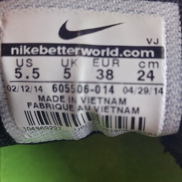 NIKE Zoom Rival Track Shoe Size 5.5 Men Black White Run Track Field Metal Spikes - Picture 3 of 9